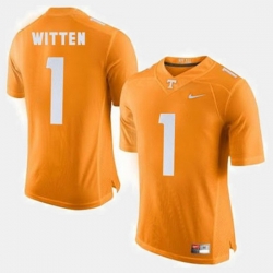 Men Tennessee Volunteers Jason Witten College Football Orange Jersey