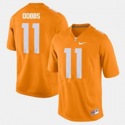 Men Tennessee Volunteers Joshua Dobbs College Football Orange Jersey