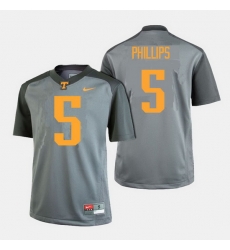 Men Tennessee Volunteers Kyle Phillips College Football Gray Jersey