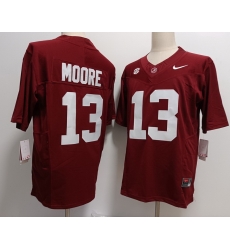 Alabama Crimson Tide #13 Malachi Moore Red F U S E Jersey