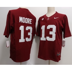 Alabama Crimson Tide #13 Malachi Moore Red F U S E Jersey