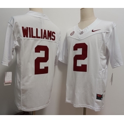 Alabama Crimson Tide #2 Ryan Williams White  F U S E Jersey