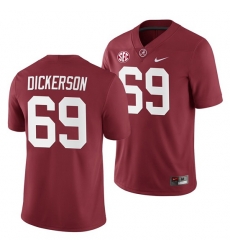 Alabama Crimson Tide Landon Dickerson Crimson 2019 Home Game Jersey NCAA Football