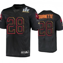 Men Leonard Fournette Tampa Bay Buccaneers Black Super Bowl Lv Jersey