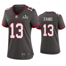 Women Mike Evans Buccaneers Pewter Super Bowl Lv Game Jersey