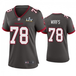 Women Tristan Wirfs Buccaneers Pewter Super Bowl Lv Game Jersey