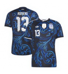 Youth 13Cristian Romero Argentina National Team adidas 2026 Away Replica Jersey Black 2