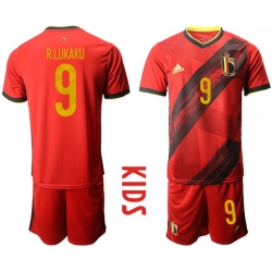 Kids Belgium Short Soccer Jerseys 035