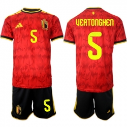 Belgium 2026 FIFA World Cup Soccer Jersey Red #5 VERTONGHEN