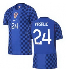 Men 24 Croatia Marco Pasalic Away Replica World Cup   2