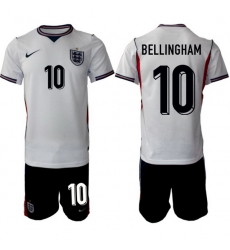 England FIFA World Cup 2026 White Soccer Jersey Jude Bellingham #10 England FIFA World Cup 2026 White Soccer Jersey Jude Bellingham #10