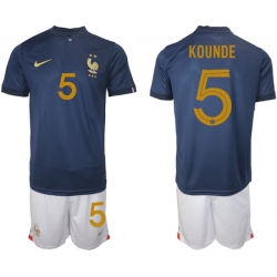 Men FIFA 2022 France Soccer Jersey 020