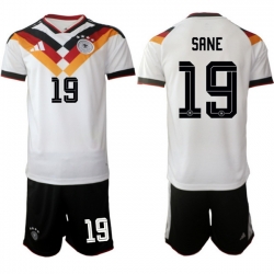 Germany 2026 FIFA World Cup Soccer Jersey White #19 SANE