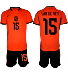 Men Netherlands 2026 Soccer Jerseys Orange #15 Micky van de Ven