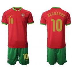 Portugal 2022 World Cup Soccer Jersey #10 BERNARDO RED