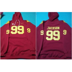 Men USC Trojans College Drake Jackson 99 Red Stitched NCAA Hoodie