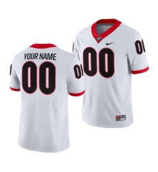 Georgia Bulldogs Custom White College Football Jersey