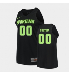 Michigan State Spartans Custom Black Replica College Basketball Jersey