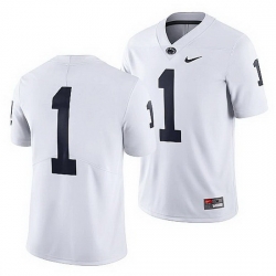 penn state nittany lions custom white college football men jersey 0