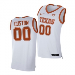 Texas Longhorns Custom White Alumni Player Texas Longhorns Jersey