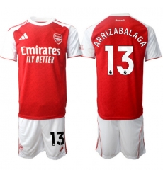 Men Arsenal 2026 Soccer Jerseys Red White #13 ARRIZABALAGA Men Arsenal 2026 Soccer Jerseys Red White #13 ARRIZABALAGA