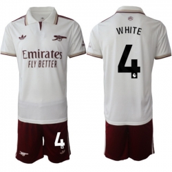 Men Arsenal 2026 Soccer Jerseys White #4 WHITE