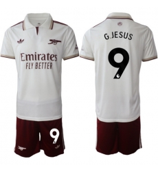 Men Arsenal 2026 Soccer Jerseys White #9 G.JESUS
