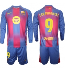 Men FC Barcelona 2026 Soccer Jerseys Red Long #9 LEWANDOWSKI (2) Men FC Barcelona 2026 Soccer Jerseys Red Long #9 LEWANDOWSKI (2)