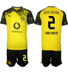 Men Borussia Dortmund 2026 Soccer Jerseys Yellow #2 YAN COUTO Men Borussia Dortmund 2026 Soccer Jerseys Yellow #2 YAN COUTO