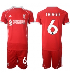 Men Liverpool 2026 Soccer Jerseys Red #6 THIAGO Men Liverpool 2026 Soccer Jerseys Red #6 THIAGO