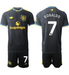 Men Manchester United 2026 Soccer Jerseys Black #7 RONALDO Men Manchester United 2026 Soccer Jerseys Black #7 RONALDO