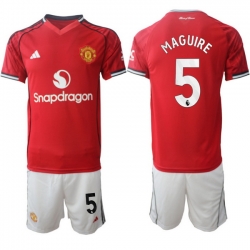 Men Manchester United 2026 Soccer Jerseys Red #5 MAGUIRE