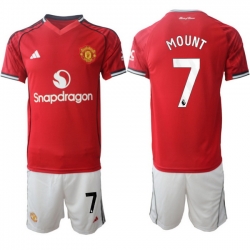 Men Manchester United 2026 Soccer Jerseys Red #7 MOUNT
