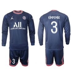 Men Paris Saint Germain Long Sleeve Soccer Jerseys 562