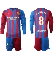 Men Barcelona Long Sleeve Soccer Jerseys 580