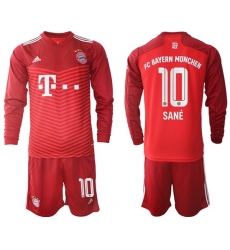 Men Bayern Long Sleeve Soccer Jerseys 546