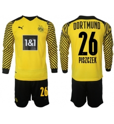 Men Borussia Dortmund Long Sleeve Soccer Jerseys 504