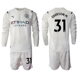 Men Manchester City Long Sleeve Soccer Jerseys 521