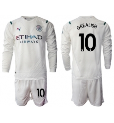 Men Manchester City Long Sleeve Soccer Jerseys 529