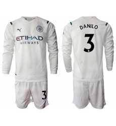 Men Manchester City Long Sleeve Soccer Jerseys 535