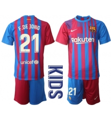 Kids Barcelona Soccer Jerseys 043