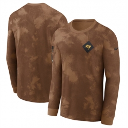 Men Tampa Bay Buccaneers Brown 2023 Salute To Service Long Sleeve T Shirt