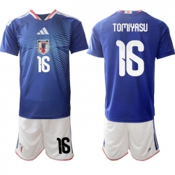 Japan 2026 FIFA World Cup Soccer Jersey Blue #16 TOMIYASU