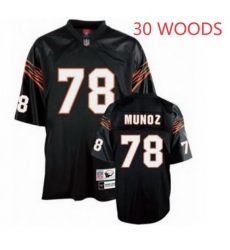 Bengals Anthony Munoz 30 Black Jersey