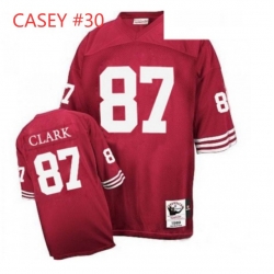 CASEY #30 49ers Red M&N Throwback Stitched NFL Jersey