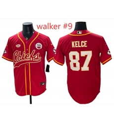 Chiefs #9 Kenneth walker chiefs Baseball jersey Chiefs #9 Kenneth walker chiefs Baseball jersey