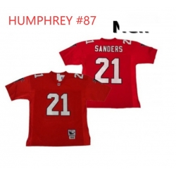 HUMPHREY #87 Falcons Red Throwback NFL Jersey
