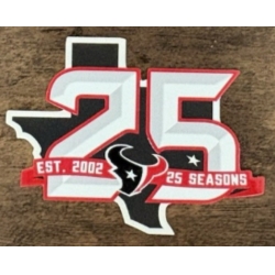 Texans 25 Anniversary Jersey Patch 03