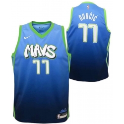 Toddler Dallas Doncic Blue Stitched NBA Jersey