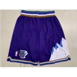 Utah Jazz Jerseys Basketball Shorts 002